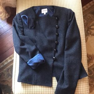 Armani Collezioni wool blazer with pocket square